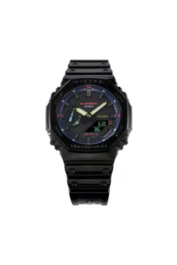 G-SHOCK G-SHOCK Men's Analog-Digital Black Dial Watch - GA-2100RGB-1ADR