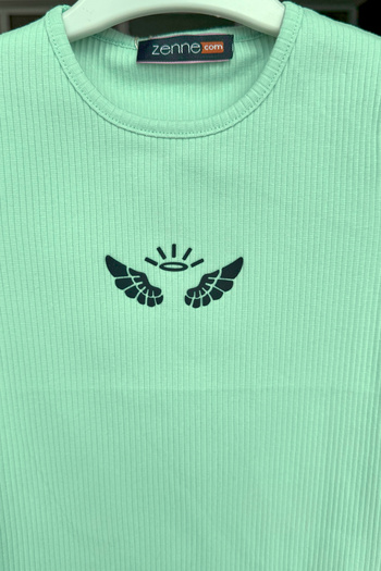 DPARİS Girl's Ribbed T-Shirt