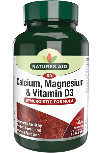 Natures Aid Calcium Magnesium And Vitamin D3, 90 Capsules