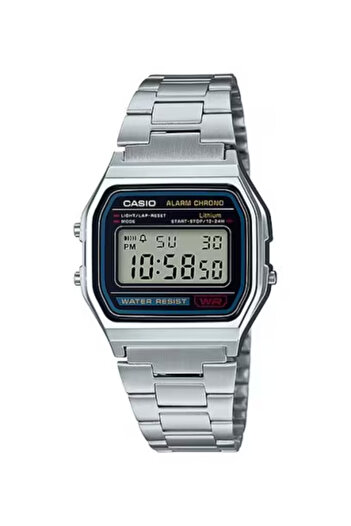 Casio CASIO Unisex Digital Grey Dial Watch - A-158WA-1D