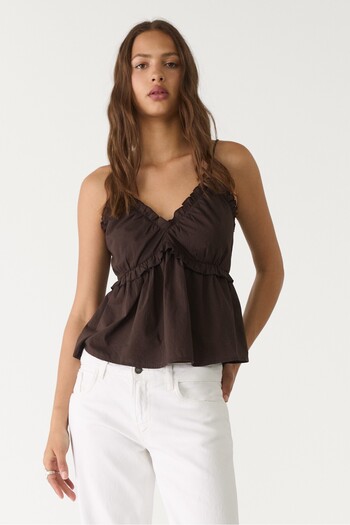 Stradivarius Top with tie-up straps