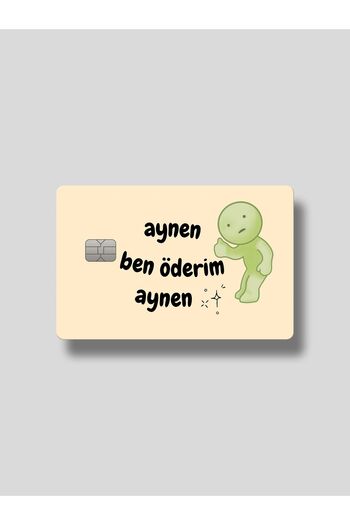 Planet Butik Aynen Smiski Card Covering Sticker
