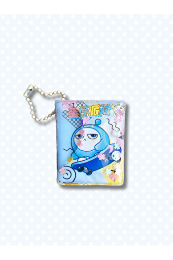 Ceylan Kırtasiye Eggy Party Watery Glittery Fancy 4.5 cm X 5.5 cm Mini Keychain Notebook - Single (1 Piece)