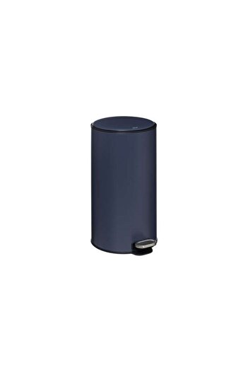5FIVE Delta Pedal Bin, Metallic, Navy Blue, 30 Litres, 31.5 X 31.5 X 62 cm