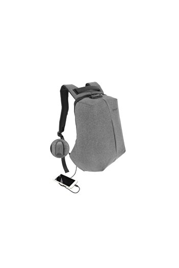 TELLUR Anti-Theft V2 Laptop Backpack, with USB port, 15.6", gray