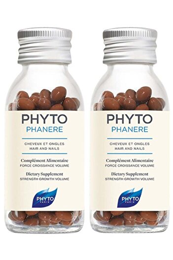 Phyto Hair Vitamins To Enhance Hair Shine and Strength - 120 Capsules Pack of 2