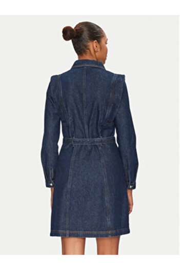 Morgan Rochie din denim pentru femei 251-RICOLI bleumarin