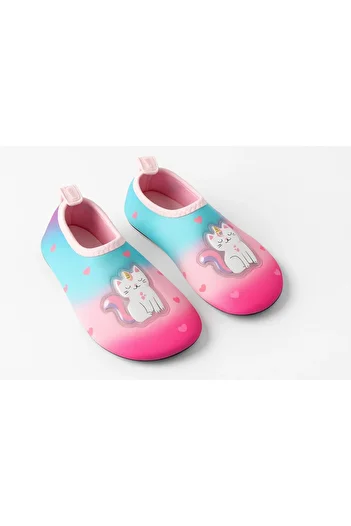 Peluche Girl's Lighted Sea, Pool Shoes with Non-Slip Soles