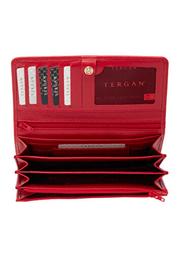 Tergan Kırmızı Hakiki Deri Kadın Cüzdan - S1cb00005783-d39