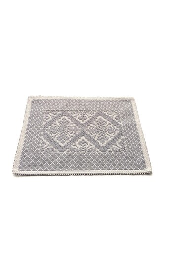 Kotonia Home Entrance decorative rug - woven - Loops, 100% cotton, 40x60 cm, grey 06