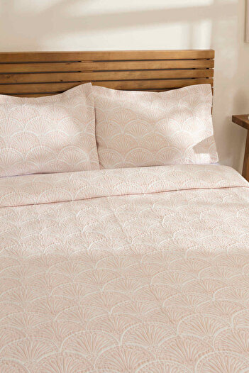 Kaşmir Home Aurora Çift Kişilik Yatak Örtüsü Takımı Rose