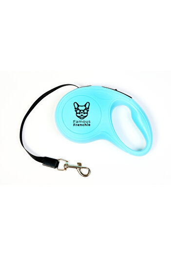 Famous Frenchie Retractable leash, Famous Frenchie, blue