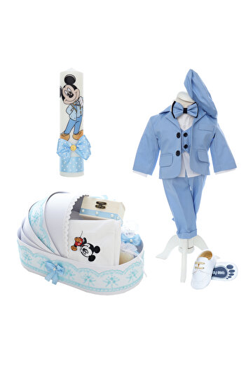 Recostore Trusou complet pentru botez Mickey Mouse, 15 piese, Recostore®, REC2652