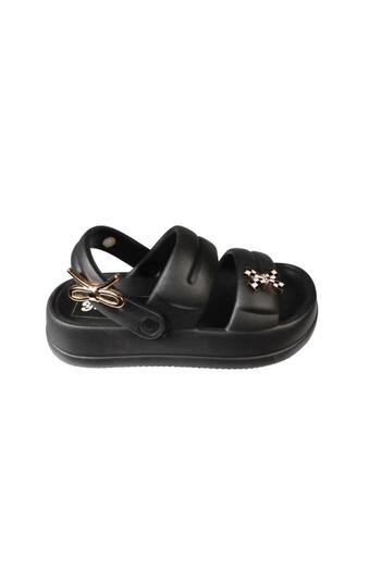 Akınal Bella Akinalbella Black White Grey Women's Stoned Sea Pool Plage Casual Backstrap Slippers Heel Height 4