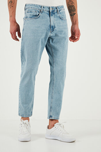 Buratti Stretch βαμβακερό Slim Fit Κανονικό τζιν με σωλήνα μέσης Ανδρικό τζιν παντελόνι 5900s601milano