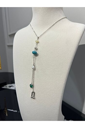Store Steel Long Design Low-Cut Necklace