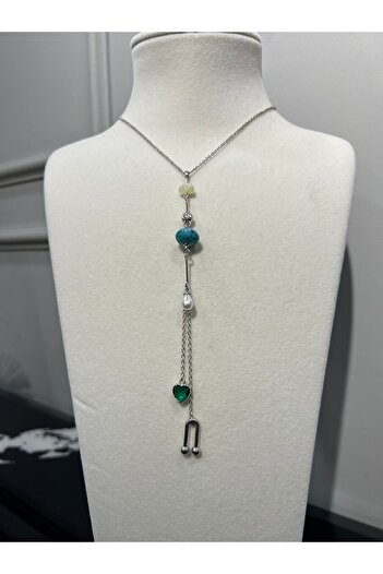Store Steel Long Design Low-Cut Necklace