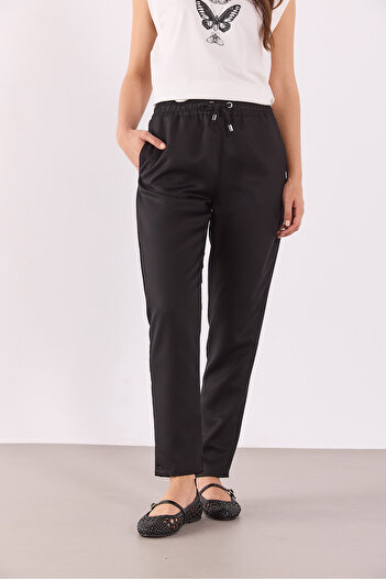 VENA Alian Elastic Waist Beach Pants(Tencel)(Tm) - Black