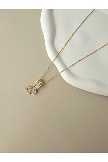 Zivazer Store Women's Steel Charm Gold Color Necklace