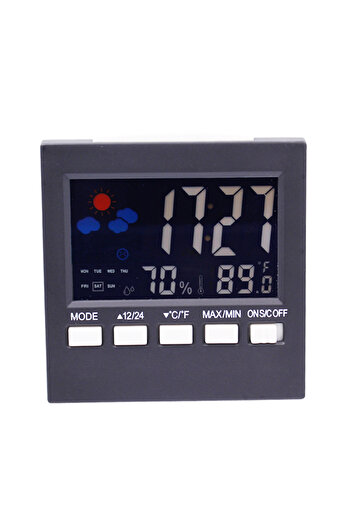 Choice1 A Multifunction Digital Weather Station Thermometer Hygrometer Colorful Temperature Humidity Clock .