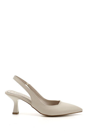 GÖNDERİ(R) Women's Skin Pointed Toe Open Back Stiletto