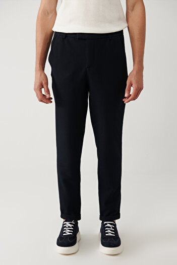 Avva Чоловічі обтягуючі брюки Lacivert Beli Lastikli Bi-Stretch Chino Pantolon B003033