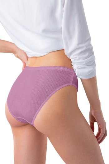 Bravie Pachet de 5 chiloți de bikini din twill pentru femei – bumbac organic – lenjerie de zi cu zi respirabilă – Bk2-a6