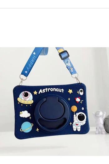 Alfa MEC Samsung Galaxy Tab S6 Lite P610 P615 P617 Compatible Astronaut Case with Stand Fun Protection
