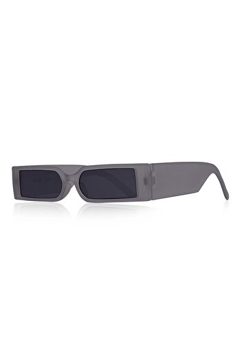 Kinary New Trend Rectangular Sunglasses Transparent Smoked 1049