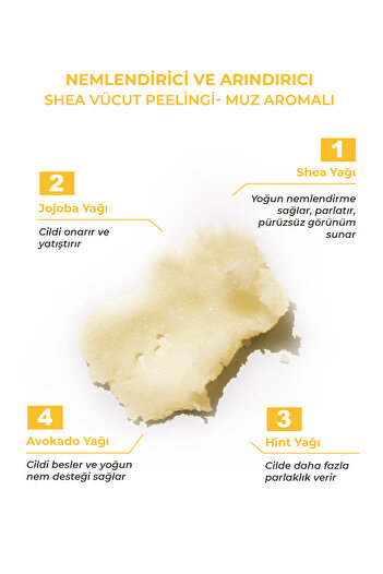 THE BATH FACTORY Tělový peeling The Bath Factory Banana Split Shea Body Scrub 300 g