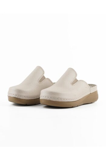 DR KLOMPA Women's Sabo - Beige Mosaic - Comfort Supported Structure Stylish Design Soft Sole Suitable for Daily Use