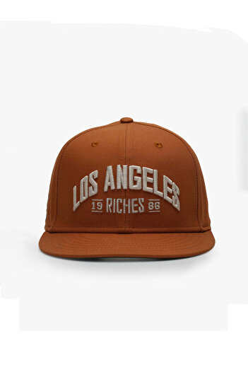 RustandRich Women Men Tan Snapback Hat City's Collection Los Angeles