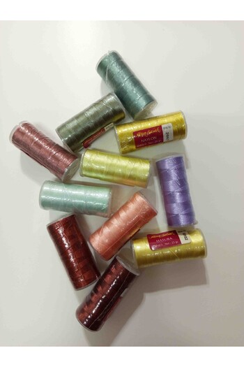 Altınbaşak Polyester Nylon Sewing Embroidery Bobbin Thread 5 Pcs in Assorted Colors