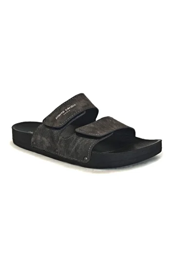 Pierre Cardin Daily Velcro Smoked Men's Slippers 7039