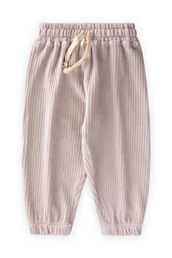 Cigit 1-10 Years Corduroy Jogger Trousers - Stone Color