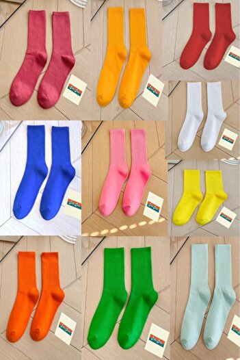 Esinti Men Socks Women Socks Long Colorful Socks Sports Football Tennis Socks 10Pcs