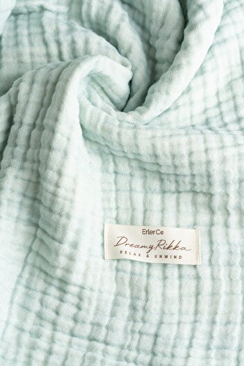 Rikka Home 100% Cotton 4Layers Muslin Bedding and Sofa Cover-Oeko-Tex Certificate, Meditation/Tv Blanket140X190 cm