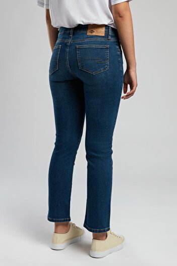 Lee Cooper Susie Kadın Jean Pantolon Akıs Crown Blue Mıd