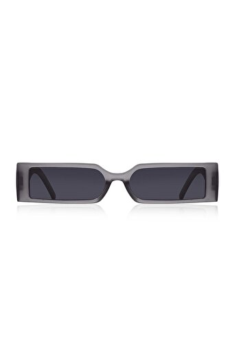 Kinary New Trend Rectangular Sunglasses Transparent Smoked 1049