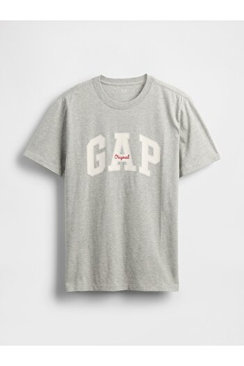 GAP Erkek Gri Everyday Soft Logo T-Shirt