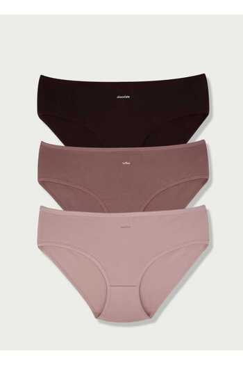 Dominant Bikini pentru femei Dominant Cotton - Pachet de 3 chiloți, culori mixte