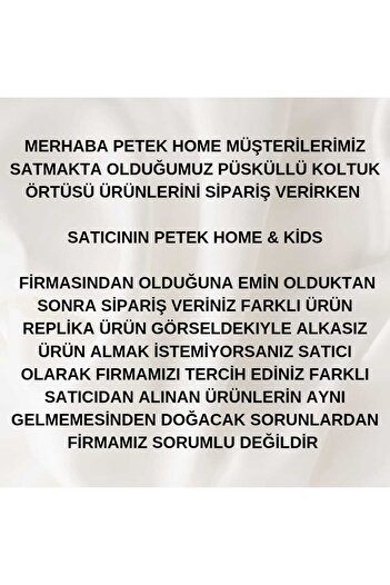Petek Home Renkli Püsküllü Koltuk Örtüsü Kiremit (90x210 EBATİNDA OTURMA ALANINA ORTUDUR SIRTI KAPATMAZ)