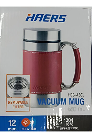 Haers Vacuum Insulated Mug – Leak-Proof & Temperature Retentive