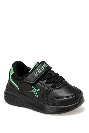 Kinetix Marned J Black Boy's Walking Shoes