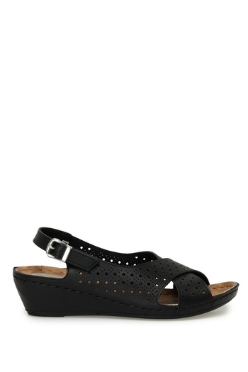 Polaris 162751.Z3FX Black Women's Comfort Sandals