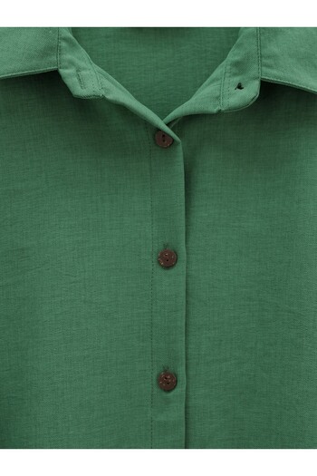 Modamorfo Dark Green Buttoned Trousers and Linen Suit
