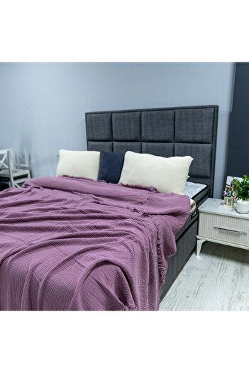 OTEXSA 4 Layer Dried Rose Muslin Bedspread - 200X220