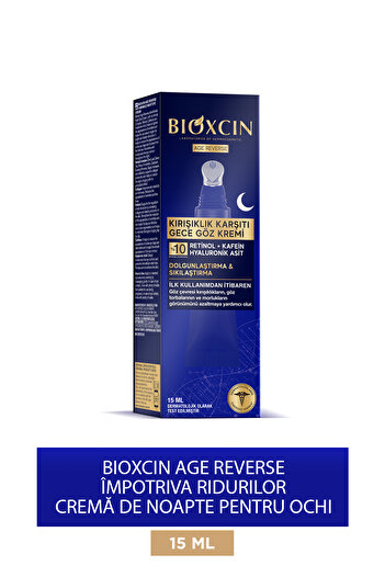 Bioxcin Age Reverse Eye Cream - 15 ML, 10% Retinol, Caffeine and Plump Firmness