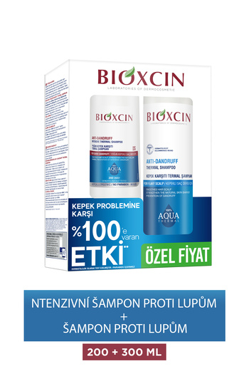 Bioxcin Aqua Anti-Dandruff Thermal Shampoo 300 ml Intenzivní Anti-Dandruff Thermal Shampoo 200 ml