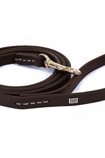 SAVEX Doggie Training Walking Collar with Oil Skin Brown 1.1*150 cm (Yegt11 S)